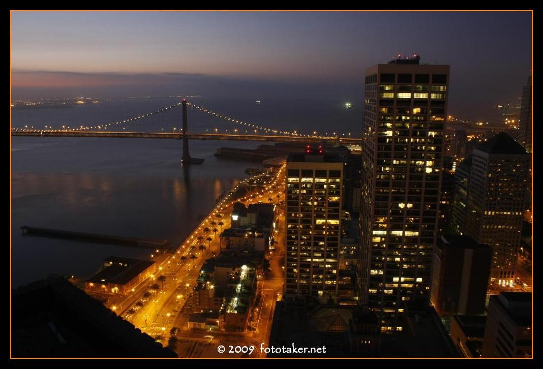 Above the Embarcadero in San Francisco, California